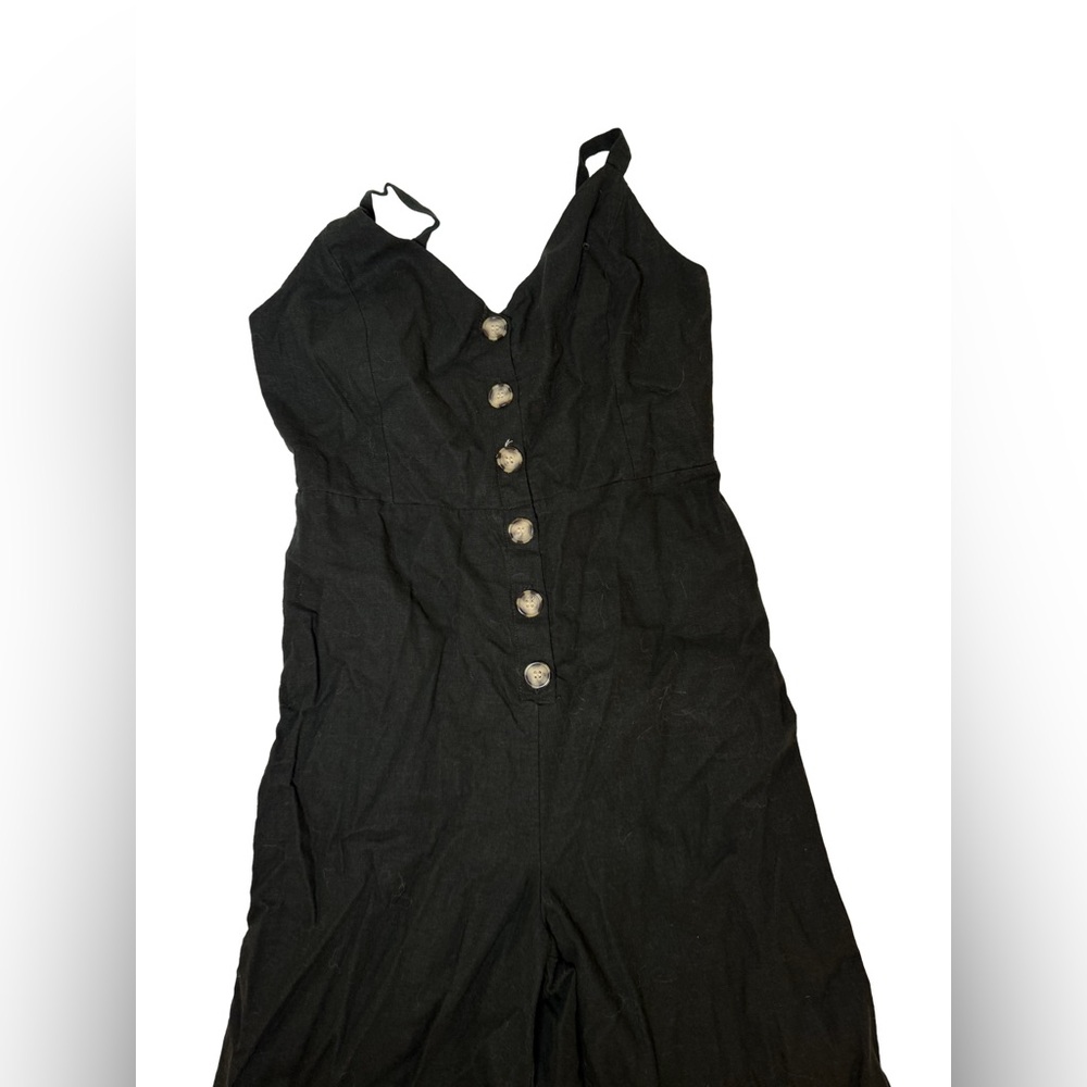 Lush Black Wide Leg Jumpsuit